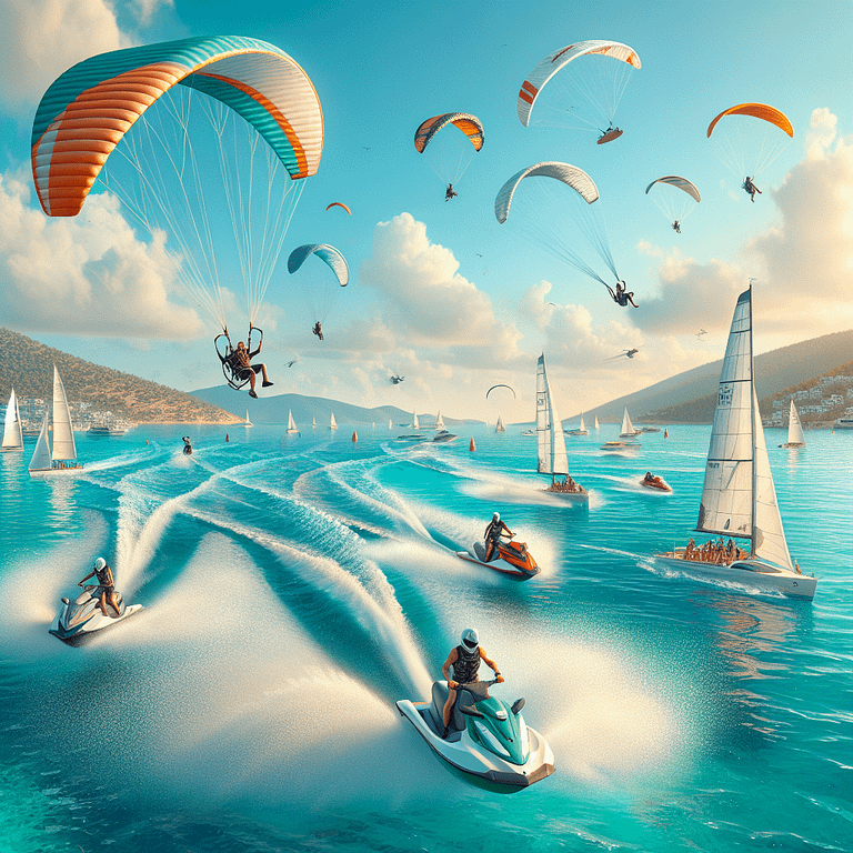 Paragliding, Jetski oder Segeln – Wassersport in Bodrum - Bild