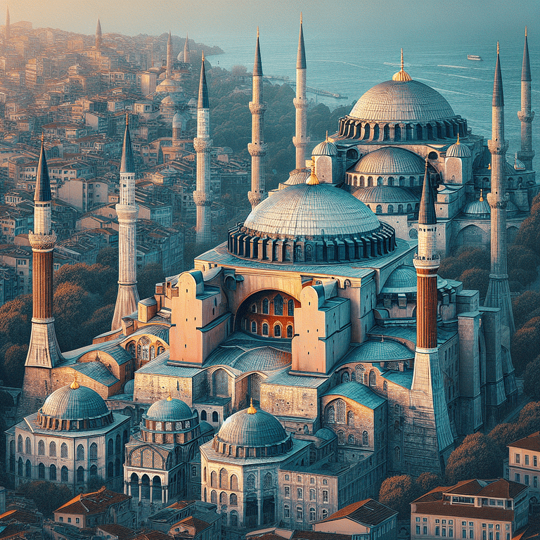 Vergleich: Hagia Sophia vs. Blaue Moschee - Bild