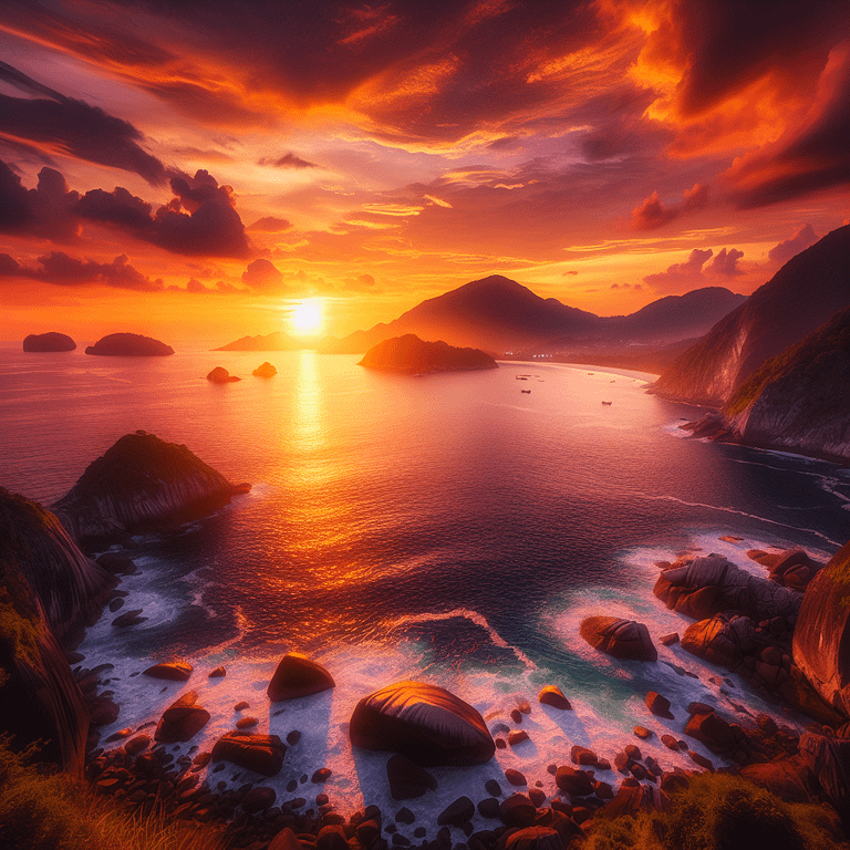 Sonnenuntergang am Nai Harn Viewpoint - Bild
