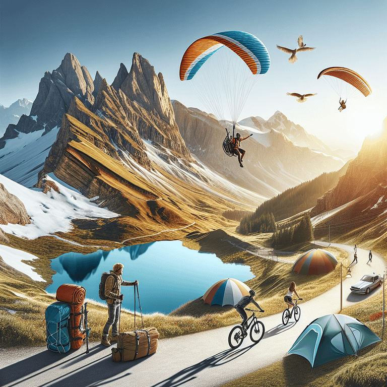 Beste Reisezeit für Aktivurlaub – Wandern Radfahren Paragliding - Bild
